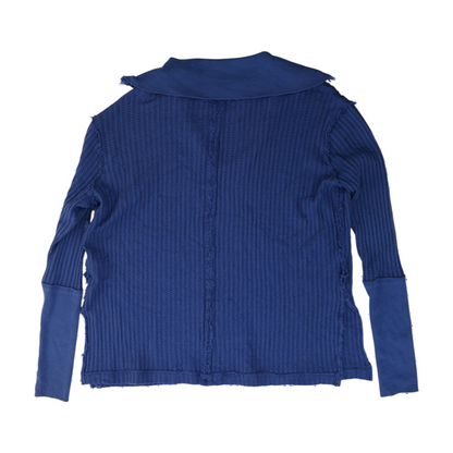 Navy Solid Sweatshirt Pullover