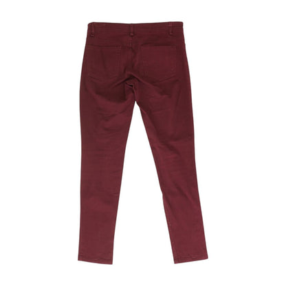 Maroon Solid Jeans