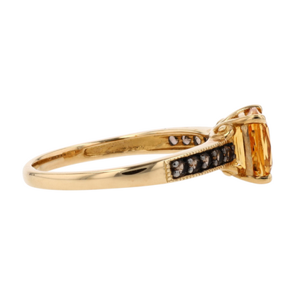 1 1/2 ctw 10K Yellow Gold Citrine Fashion Ring