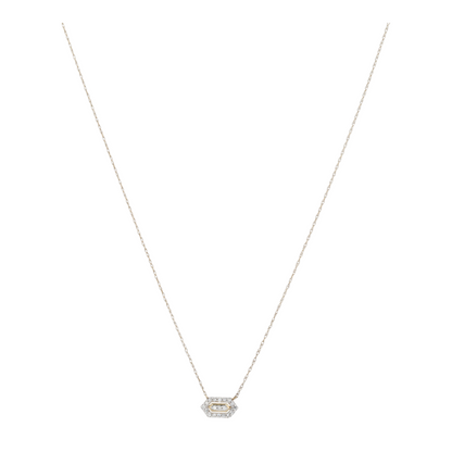 1/10 ctw 10K Yellow Gold Lab Grown Diamond Station Necklace