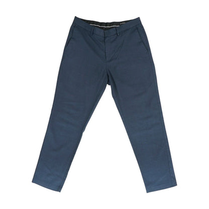 Navy Solid Dress Pants