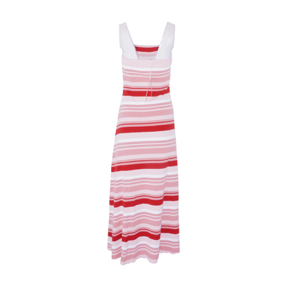 Multi Striped Midi Dress