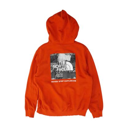 Orange Solid Hoodie Pullover