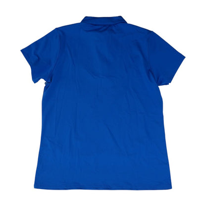Blue Polo Knit Top