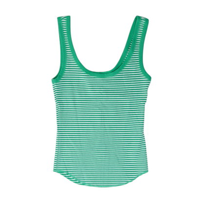 Green Striped Blouse