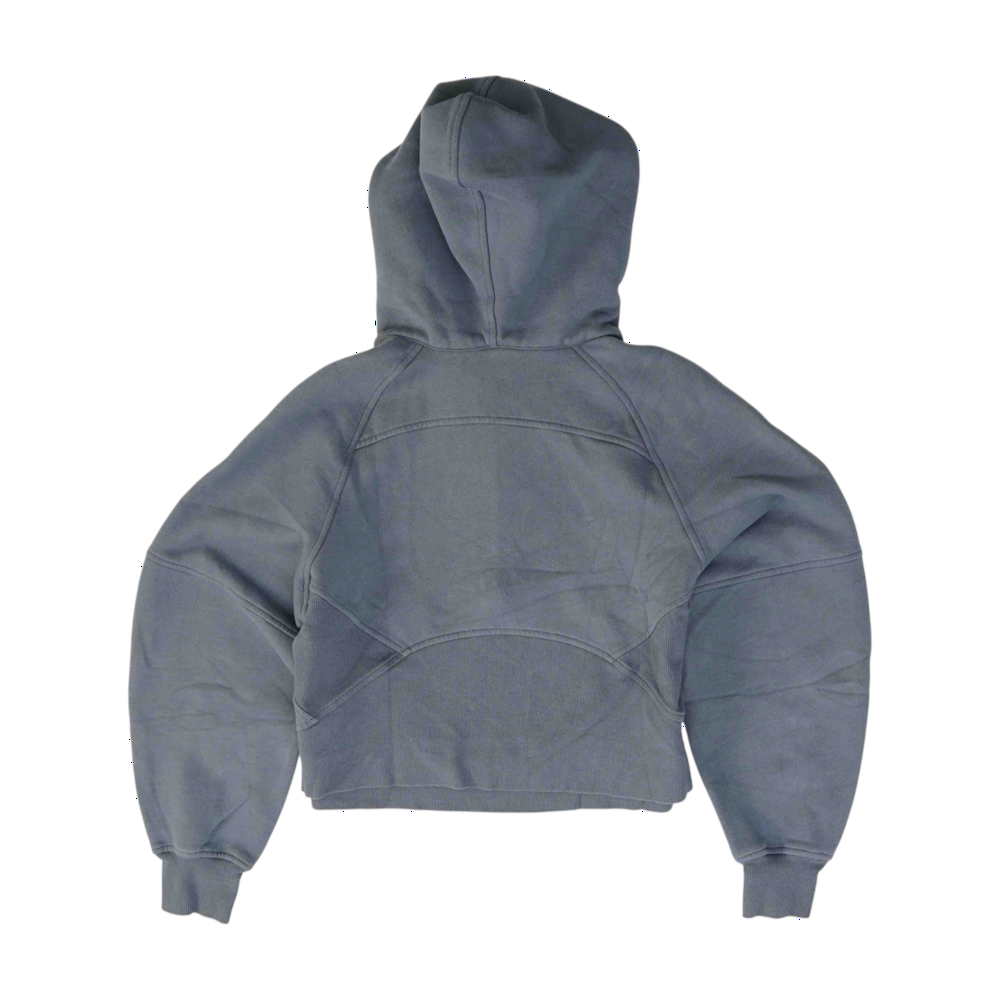 Gray Solid Hoodie Pullover