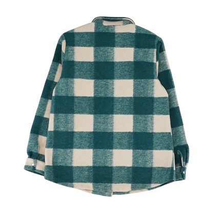 Green Check Flannel Button Down