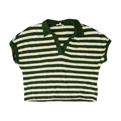 Green Striped Pullover Sweater