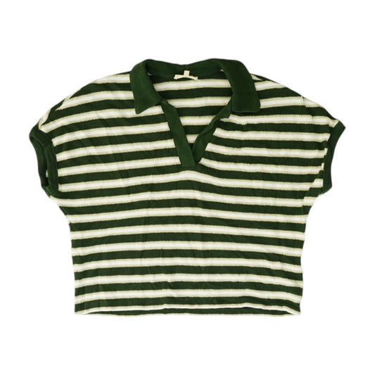 Green Striped Pullover Sweater