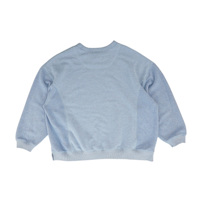 Blue Solid Sweatshirt Pullover