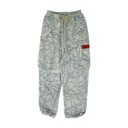 Beige Abstract Regular Pants