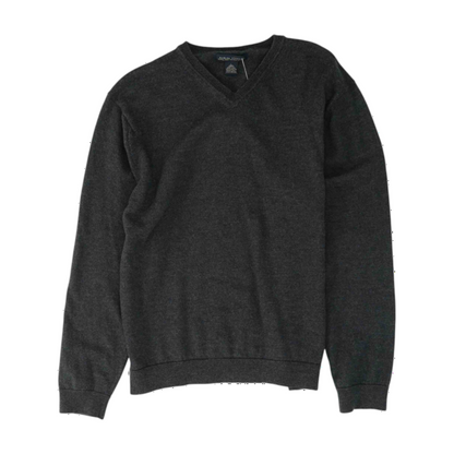 Charcoal Solid Pullover Sweater