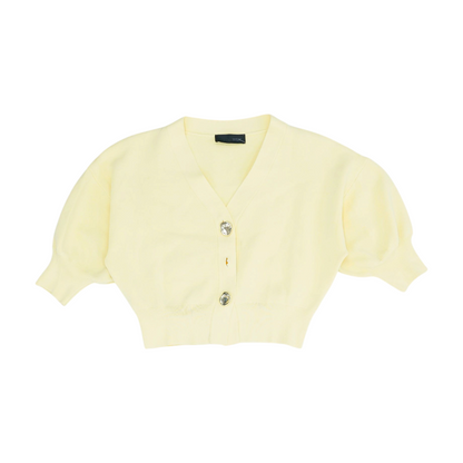 Yellow Cardigan Sweater