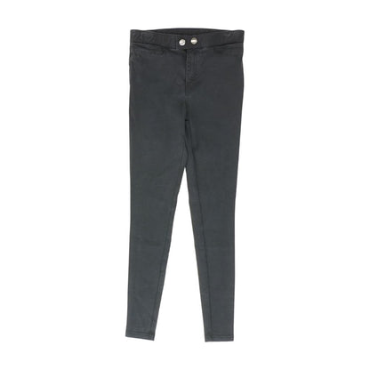Black Solid Pants