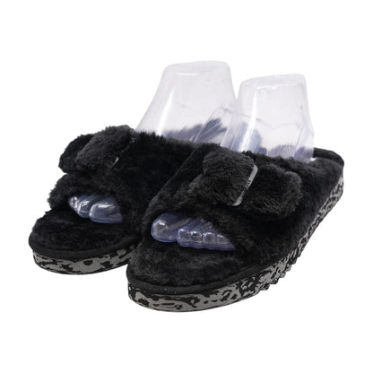 Black Slipper Flats
