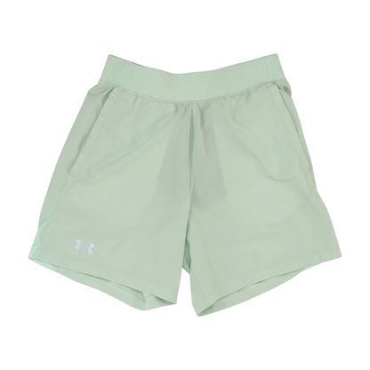 Green Solid Active Shorts