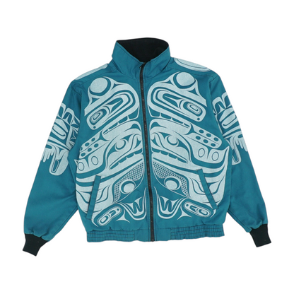 Vintage Blue Graphic Jacket