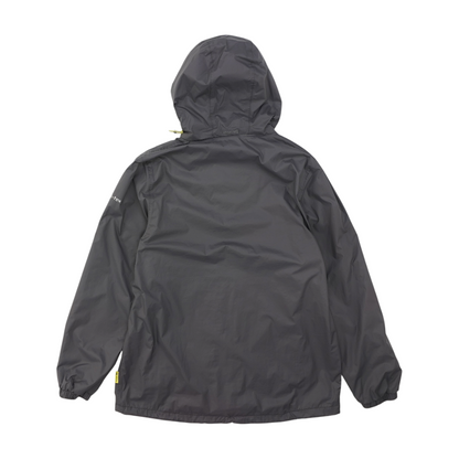 Gray Solid Rain Jacket