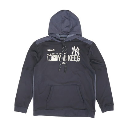 Navy New York Yankees Solid Hoodie Pullover