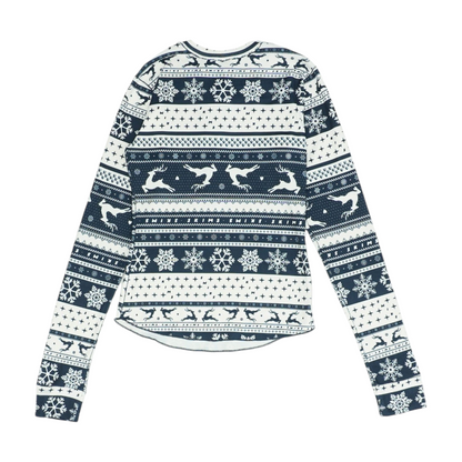 Navy Graphic Pajama Top