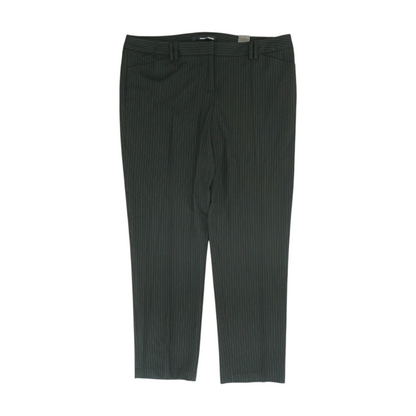 Black Petite Striped Regular Pants