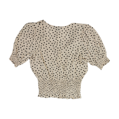 Beige Polka Dot Blouse