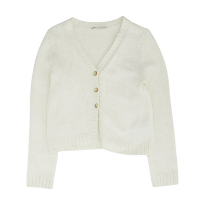 Cream Cardigan Sweater