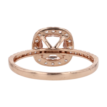 10K Rose Gold Morganite Fashion Ring