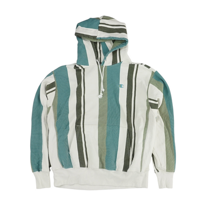 Multi Striped Hoodie Pullover