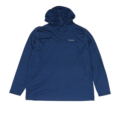 Blue Big & Tall Solid Hoodie Pullover