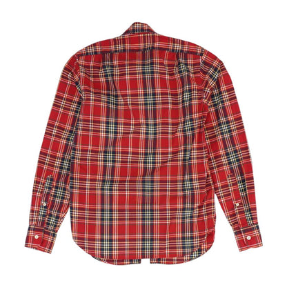 Red Plaid Long Sleeve Button Down