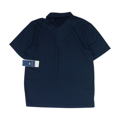 Navy Solid Short Sleeve Polo