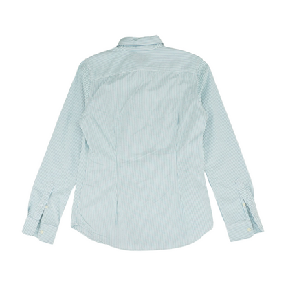 Blue Striped Long Sleeve Button Down