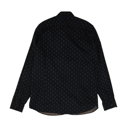 Black Misc Long Sleeve Button Down