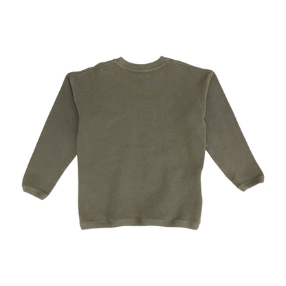 Gray Solid Pullover Sweater