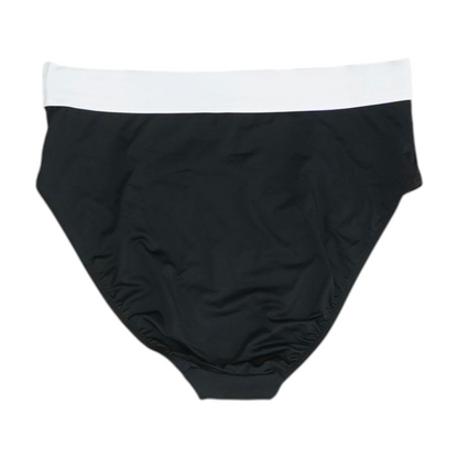 Black Color Block Swim Bottom