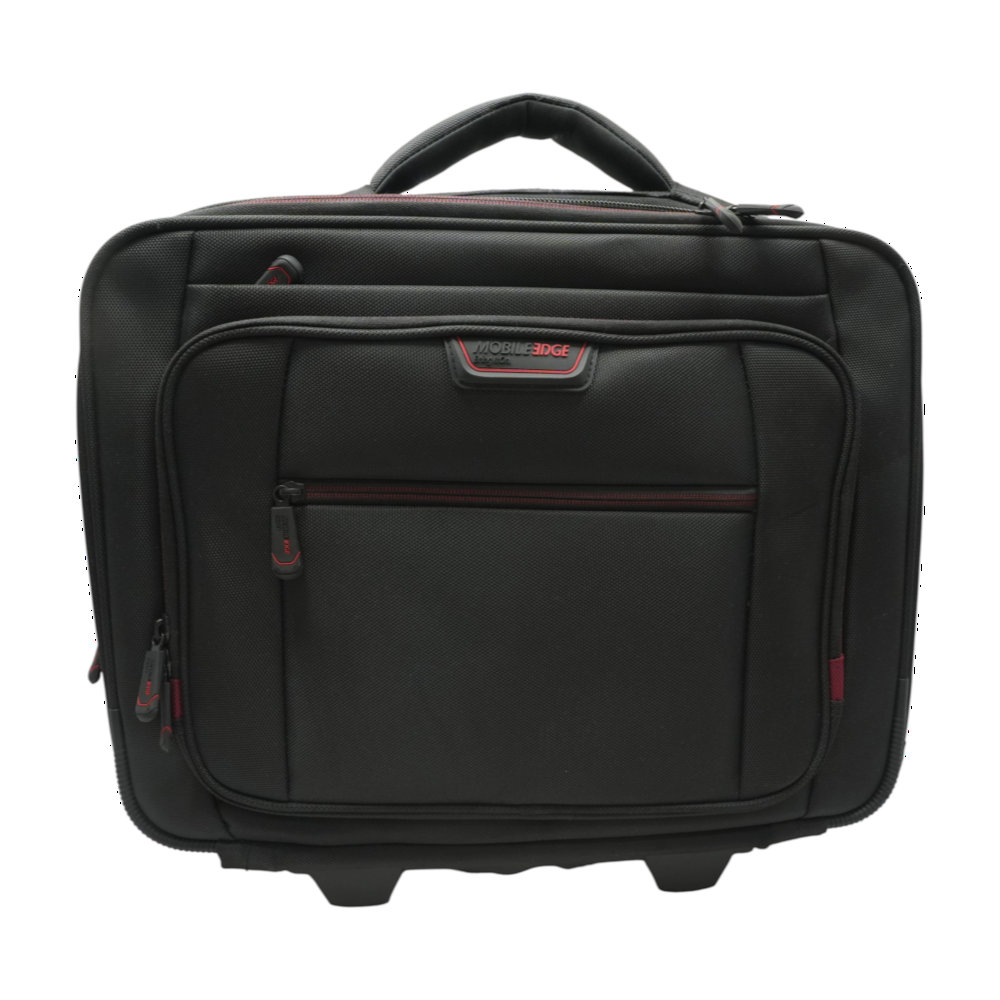 Black Professional Rolling Laptop Bag