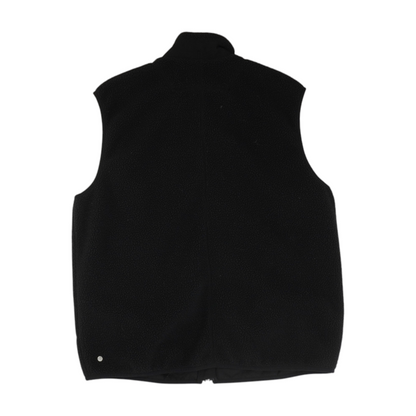 Black Solid Casual Vest