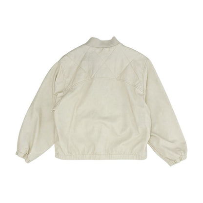 Beige Bomber Jacket