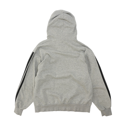 Gray Solid Hoodie Pullover