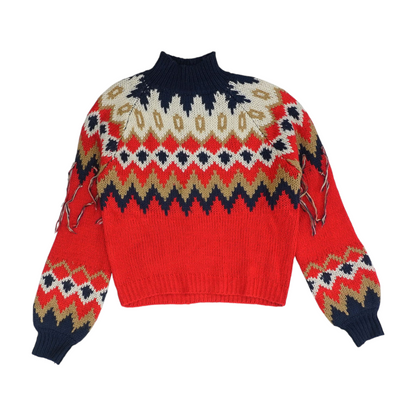 Multi Abstract Pullover Sweater