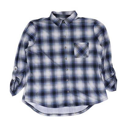 Blue Plaid Button Down