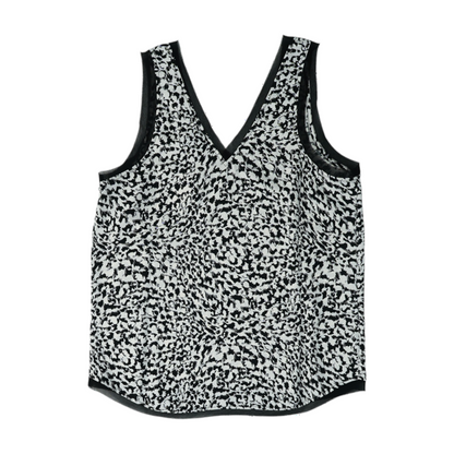 Black Animal Print Blouse