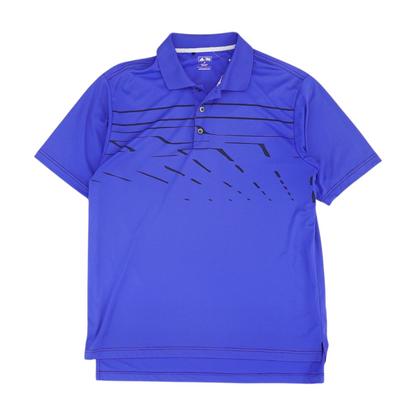 Purple Striped Short Sleeve Polo