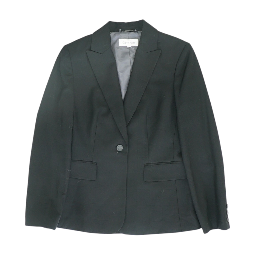 Black Solid Blazer