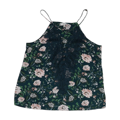 Green Floral Blouse