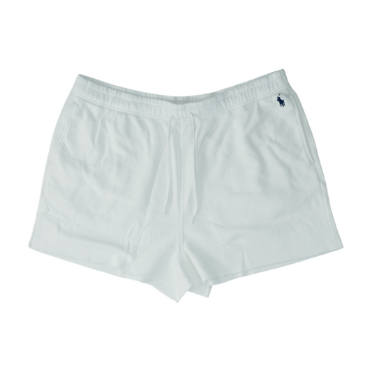 White Solid Active Shorts