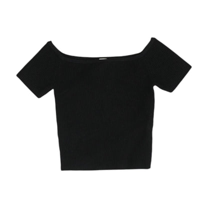 Black Knit Top