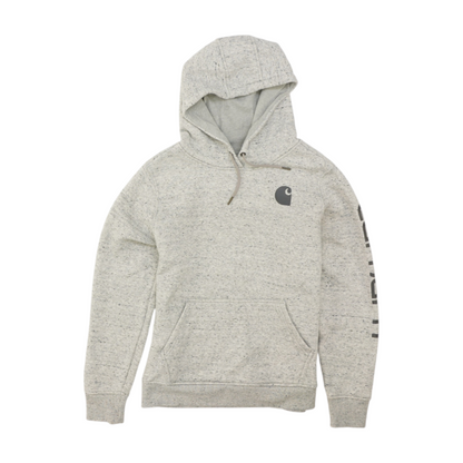Gray Solid Hoodie Pullover