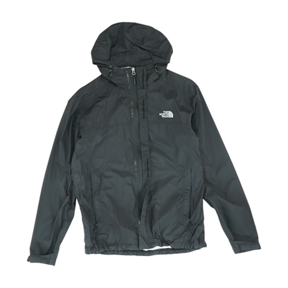 Black Solid Rain Jacket
